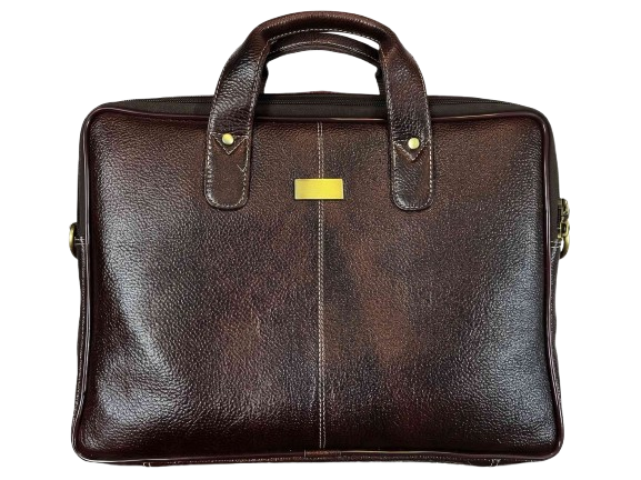 Genuine full-grain leather bag by SolviCraft Leather India